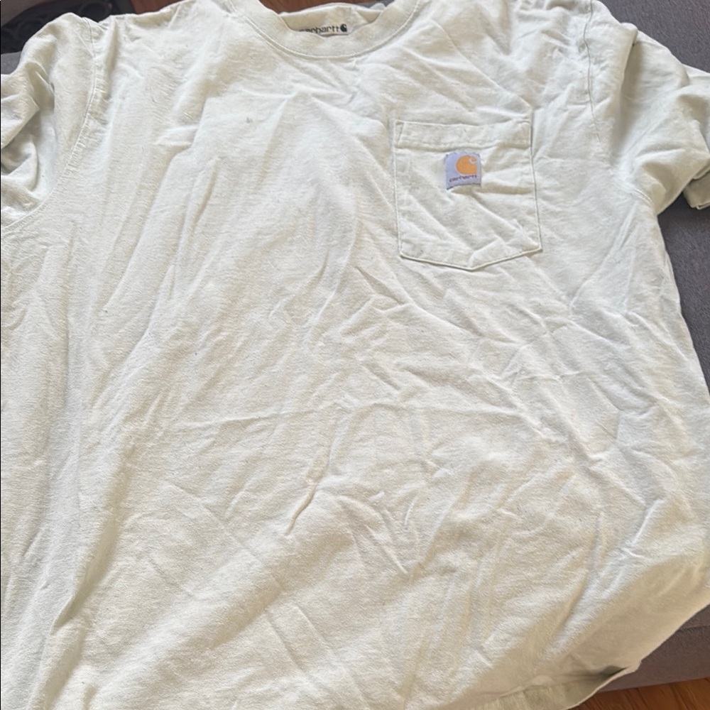 Carhartt Men's Light Cream Short Sleeve Tee